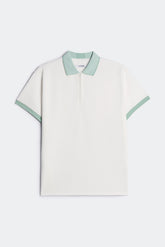 ÁO POLO NAM LETREND CỔ DÂY KÉO - REGULAR FIT - WHITE & MINT
